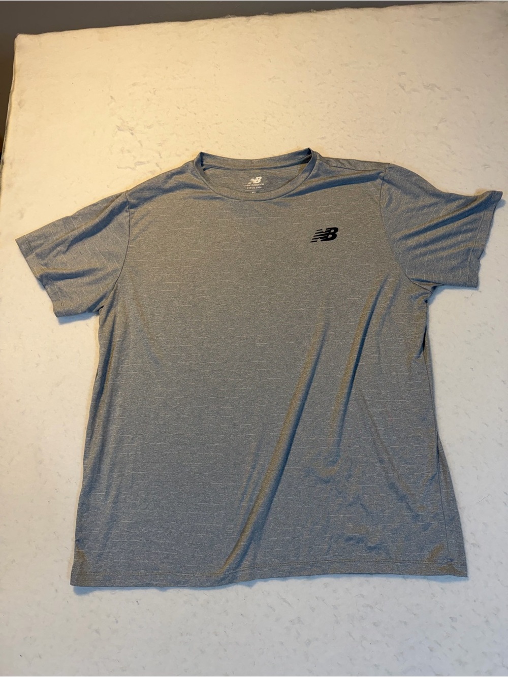 New Balance Men's Gray Heather Performance Short Sleeve Tee